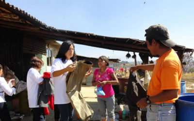 Entrega de donativo en las Colonias de Tepantongo, Minas y Mancera en el Municipio de Atlatlahuacan Puebla.