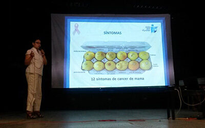 Pláticas sobre cáncer de mama, Comitán, Chiapas, Marzo 2014.