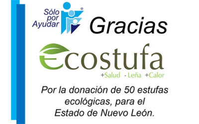 Agradecemos a Ecostufa por su alianza y apoyo para poder llevar 50 estufas ecológicas a las personas más necesitadas de la sierra de Nuevo León